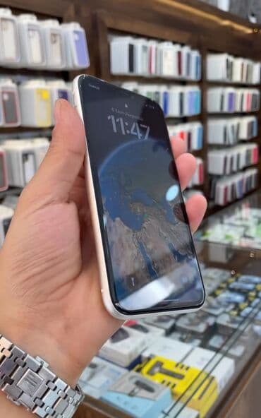 iphone 11 işlenmiş qiymeti: IPhone 11, 128 GB, Ağ, Face ID — 2