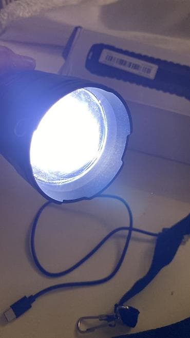 Şəkillər, tablolar: Super Güclü LED Fənər - Korpus: möhkəm metal gövdə, sürüşməyə qarşı — 5