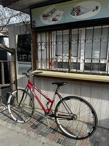 Şəhər velosipedi – tək sürət (single-speed) - Rəng: qırmızı gövdə