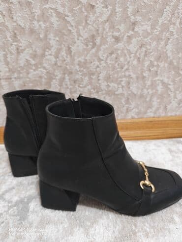 Мужская одежда: Сапоги, Размер: 39, цвет - Черный, Б/у — 5