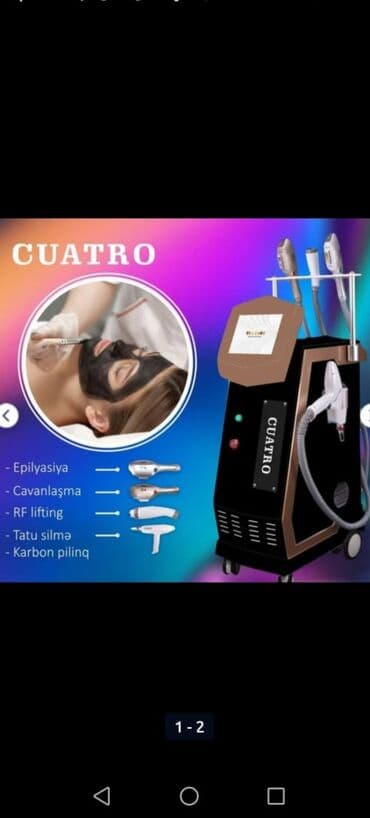 ombre aparatı: Bu, epilyasiya, cavanlaşma, RF liftinq, tatu silmə və karbon pilinq — 2