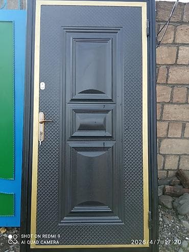 kapı: İşlənmiş Giriş qapısı Çərçivə ilə, Zəmanətsiz, Ödənişli çatdırılma — 1