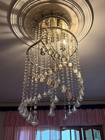 selale: Çılçıraq, 6 lampa, Xrustal — 2