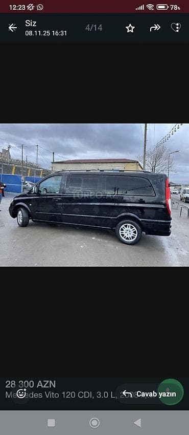 ucuz ventilyator: Mercedes-Benz Vito: 3 l | 2008 il Mikroavtobus — 6