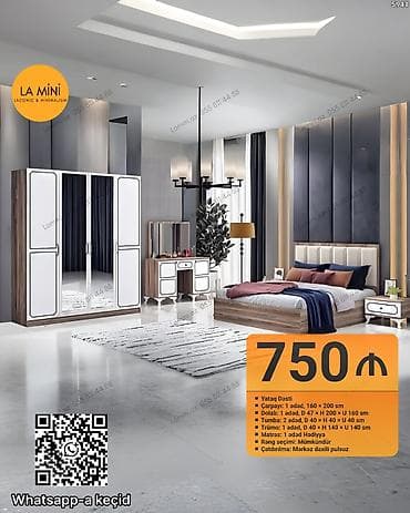 salon masa: İkinəfərlik çarpayı — 1