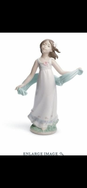 Искусство и коллекционирование: Lladro üslubunda incə porcelen heykəlciklər dəsti - Mövzu: küləkli — 2