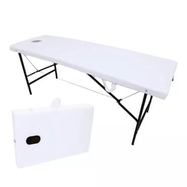 uz qaş stolu: Yeni, Masaj kuşetkası, Qatlanan, rəng - Ağ — 4