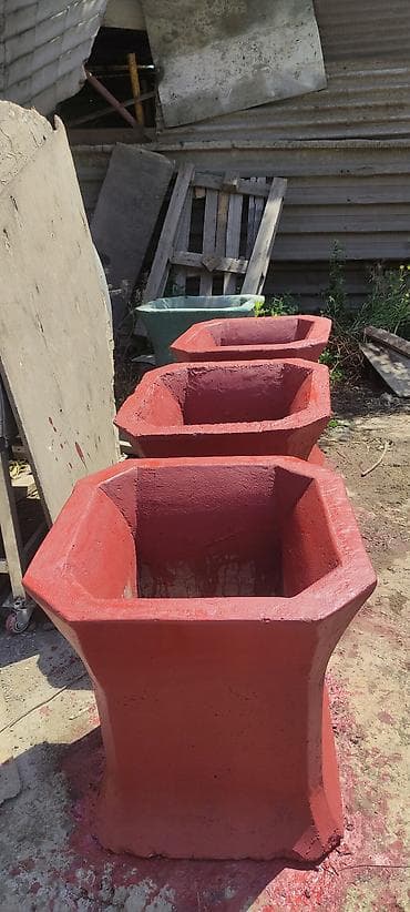 lan: Beton dekorativ dibçəklər – açıq məkanlar üçün Məhsulun təsviri: - — 2