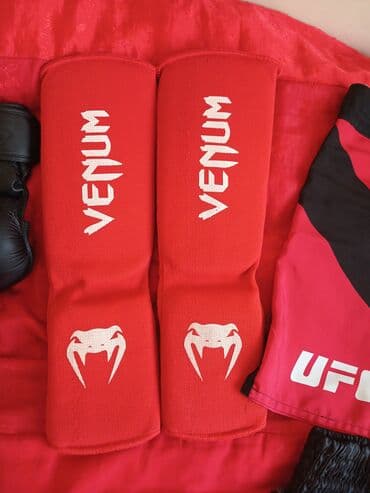 Нарды: Məhsul: Venum diz qoruyucuları (shin/leg guards) - Rəng: Qırmızı — 1