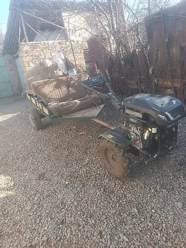 Motoblok qoşqu ilə - Güclü benzin mühərrikli motoblok, iri