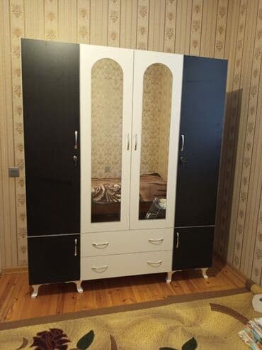 Yeni, Açılan, 4 qapılı Düz dolab, Qarderob, paltar dolabı, Azərbaycan