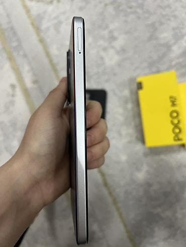 mini android telefonlar: Poco M7, 128 GB, rəng - Gümüşü, Sensor — 6