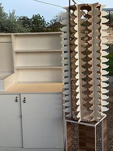 mağaza ucun vitrin: Açki vitrini Mağaza avadanlığı dəsti - Material: ağ rəngli — 1