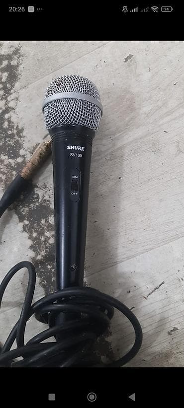 Shure SV100 dinamik vokal mikrofonu - Növ: simli, əl mikrofonu -
