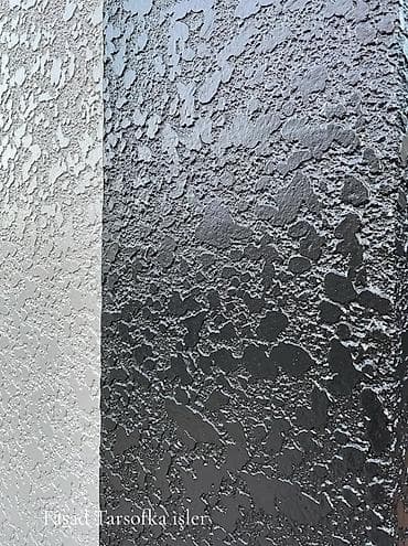 текстура фасада дома: Fasad tarsofka (dekorativ “yağış damcısı”/mozaik teksturalı) suvaq və — 6