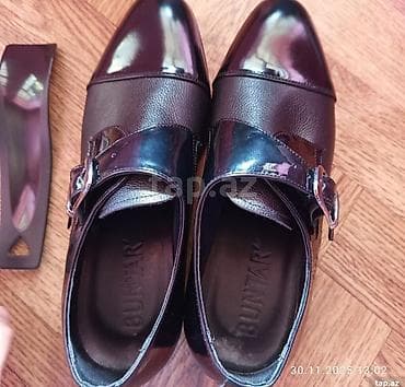 omega qol saatı: Kişi ayaqqabısı – BUNTAR brendi - Model: monk strap (tək qayışlı və — 3