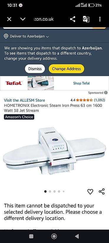 paravoy ütü: HOMETRONIX Electronic Steam Iron Press – 63 sm, 1600 W, 38 Jet Steam — 9