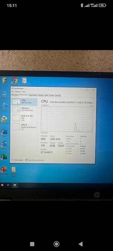 hp netbook: HP Pavilion 15 noutbuk - Prosessor: 11-ci nəsil Intel Core i7-1165G7 — 4