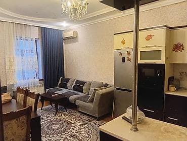 xırdalanda kiraye: Kirayə verilir: 3 otaqlı, tam mebelli mənzil - Zal və mətbəx studiya — 3