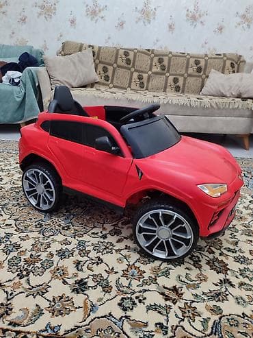 masin oyun: Uşaqlar üçün elektrikli minik maşını – qırmızı rəngdə sport SUV — 4