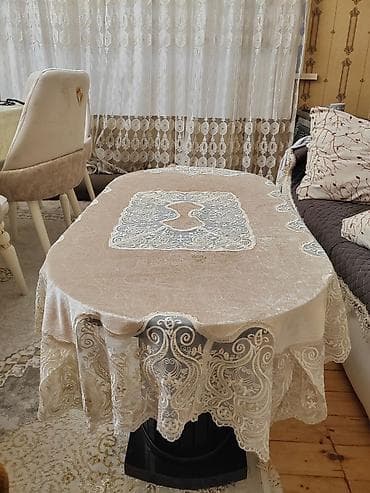 taxta qapi: Jurnal masası, İşlənmiş, Açılmayan, Taxta, Oval masa — 3