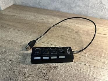 usb hard disk satilir: USB 2.0 4-portlu Hub – fərdi açarlı Xüsusiyyətlər: - 4 ədəd USB-A — 1