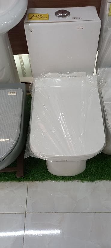 Mermer naxışlı və klassik ağ variantlarda kompakt unitazlar - Model
