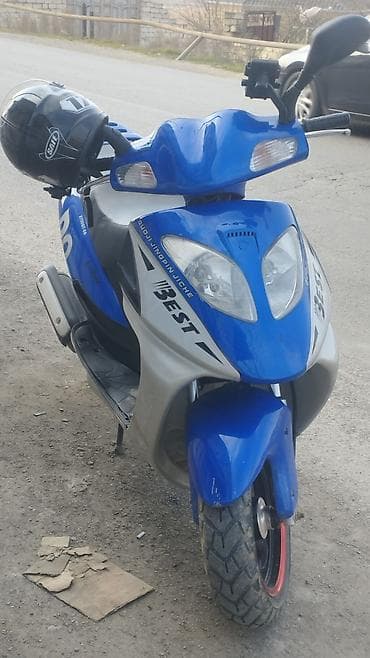 moto 150cc: Skuter – şəhər içi yüngül və qənaətcil nəqliyyat - Korpus: mavi-ağ — 7