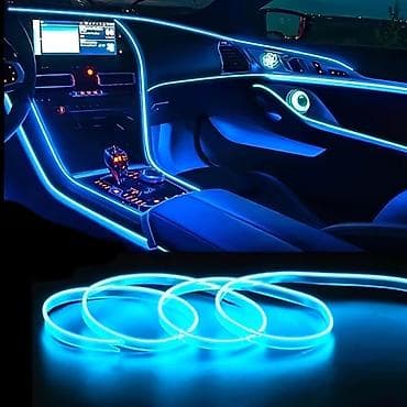 lent işıqlar: Avtomobil daxili üçün LED EL-neon lent işıq dəsti - Uzunluq: 5 metr — 1