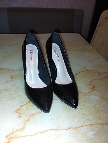 Qadın klassik tufliləri – TAMIDO - Model: sivri burunlu, qara rəng - — 4