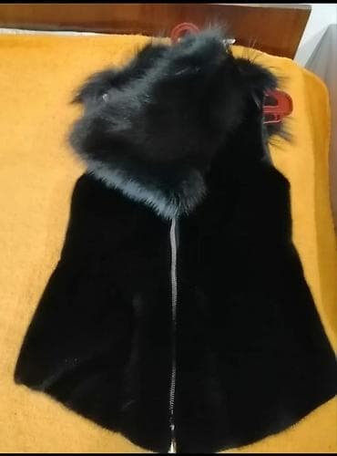 jiletler: Qadınlar üçün qara süni kürk jilet - Model: qolusuz jilet - Rəng — 4