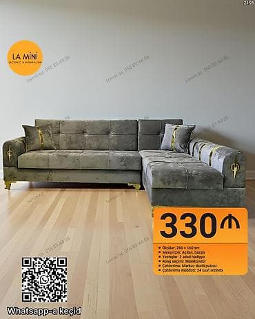 Künc divan, Açılan, Bazalı, Vеlur parça, Şəhərdaxili pulsuz çatdırılma lalafo.az -da Künc divan, Açılan, Bazalı, Vеlur parça, Şəhərdaxili pulsuz çatdırılma