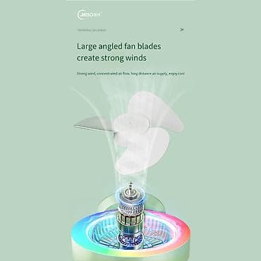 ventil: LED İşıqlı Masaüstü Sərinkeş S27 | Colorful Lighting Fan . ❄️ Sərinlik — 5