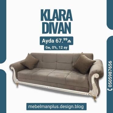əncir cemi: Divan KLARA ilkin ödənişsiz KREDİTLƏ Evinizə gözəllik bəxş edəcək yeni — 1