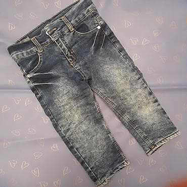 cins kombinezon: Uşaq üçün qışlıq jeans şalvar, 12 ay üçün, geyinilməyib - Brend — 1