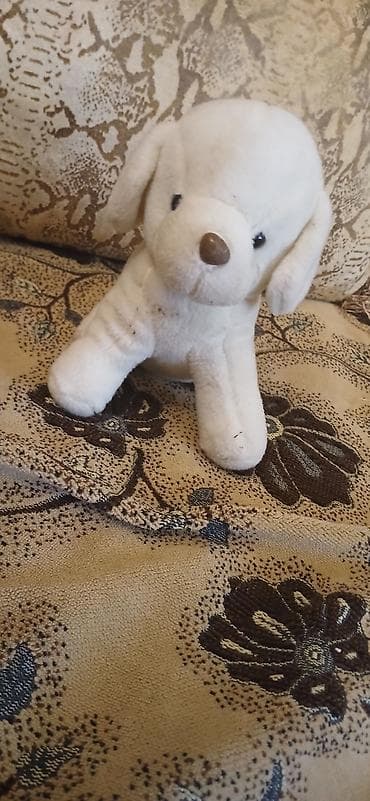 poodle toys: Yumşaq oyuncağ – balaca it balası - Material: yumşaq plyuş - Rəng: ağ — 1