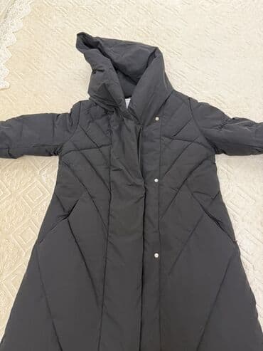 пальто зимнее: Пальто, S, цвет - Черный — 5