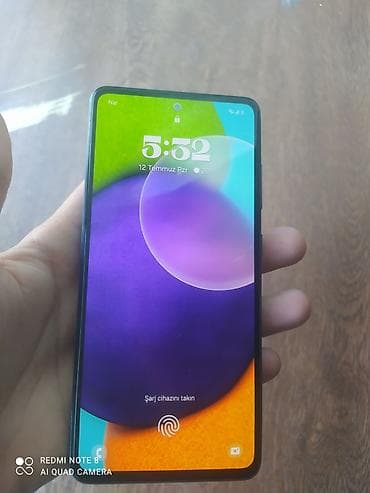 xiaomi bluetooth: Samsung Galaxy A52, 128 ГБ, цвет - Синий, Отпечаток пальца — 1