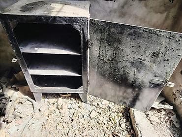 Metal soba/dumanxana korpusu - Material: qalın metaldan hazırlanmış