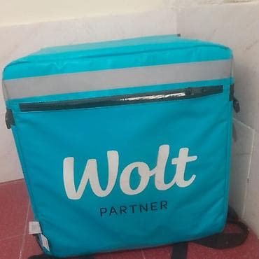 Wolt Partner termo çatdırılma çantası - Rəng: firuzə (Wolt brendli)