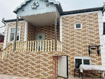 3 otaqlı həyət evi - Ümumi plan: eyvanlı giriş, geniş dəhliz, 3 ayrı