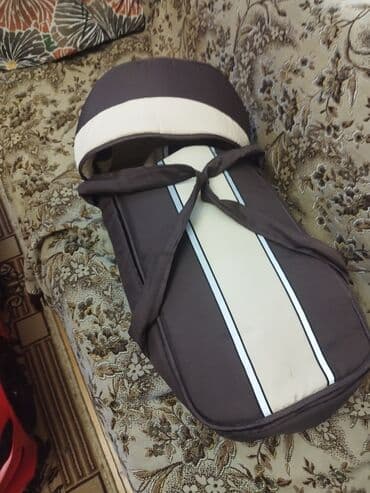 детское сиденье для автомобиля: Körpələr üçün nəzərdə tutulmuş bu daşıyıcı bələk, qəhvəyi və krem — 2