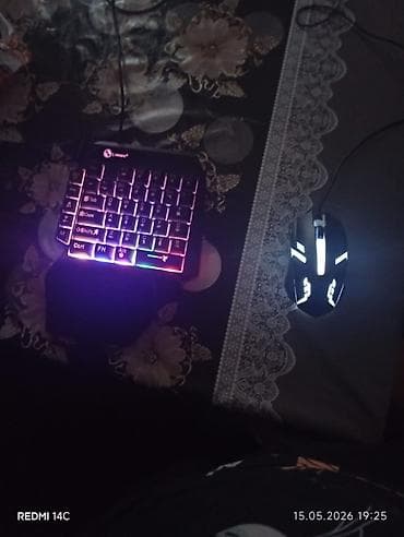 komputer adapter: Oyun üçün USB klaviatura və siçan dəsti - Tərkib: soləlli mini oyun — 2