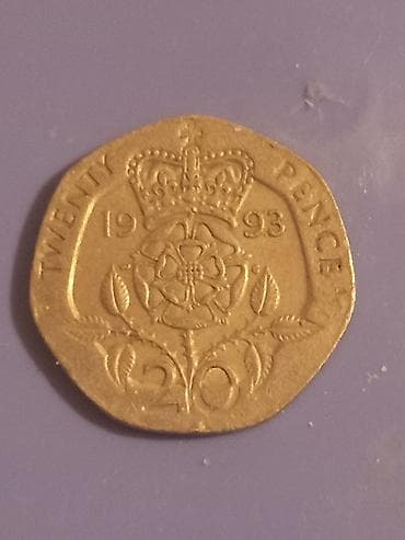 20 cent to azn: 20 Funt sterlinq, 1993 il — 2