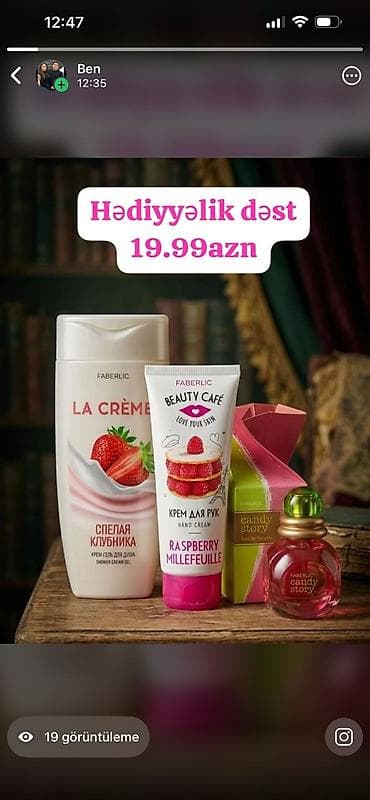 Kosmetik dəst, Faberlic, 3 məhsul
