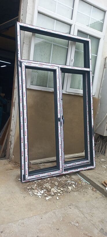 ucuz plastik qapi pencere: Yeni İkiqat şüşə paketi Plastik pəncərə, Еni: 1 sm, Uzunluğu: 1 sm, Pulsuz quraşdırma — 5