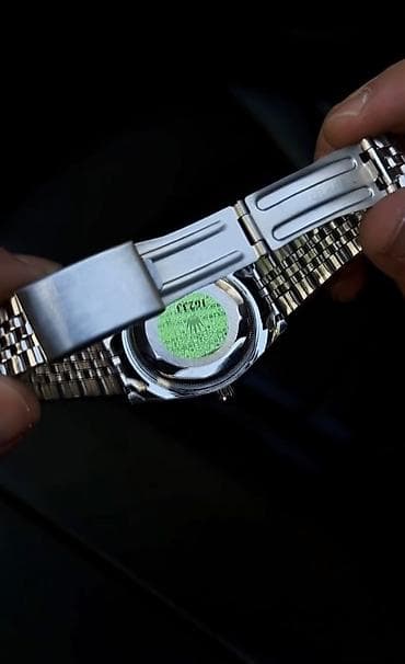 rolex a class: Lüks kişi qol saatı – mavi siferblatlı, metal korpus və Jubilee tipli — 2