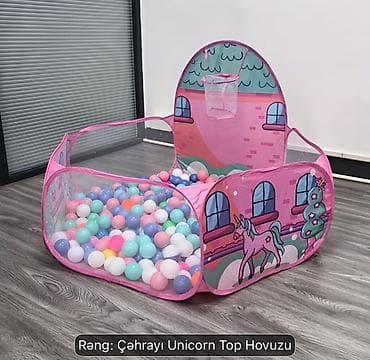ev ayaqqabisi: Məhsul: Çəhrayı Unicorn Top Hovuzu Üstünlüyü: Çox rahat qatlanır — 1
