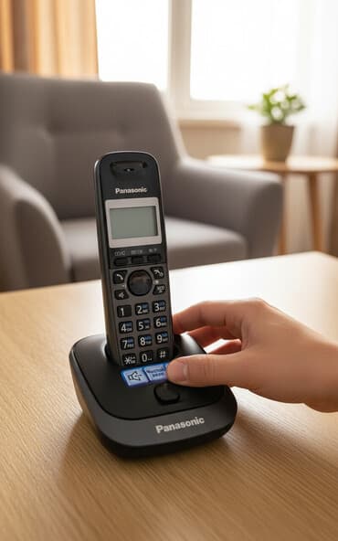 телефон для пожилых людей fly: Стационарный телефон Panasonic, Беспроводной, Новый, Самовывоз — 1