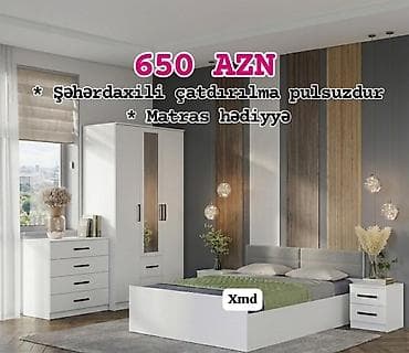divan mebelleri: 1.Yataq otağı dəsti – 650 AZN Komplektə daxildir: - Geniş iki qapılı — 1